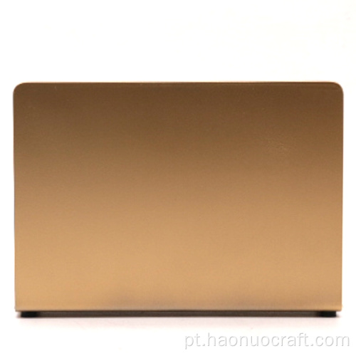 Porta-toalhas de papel retangular minimalista vertical dourado